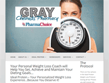 Tablet Screenshot of graychemistspharmacy.com